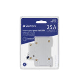 Interruptor de 1 polo 25 A para riel DIN, Volteck