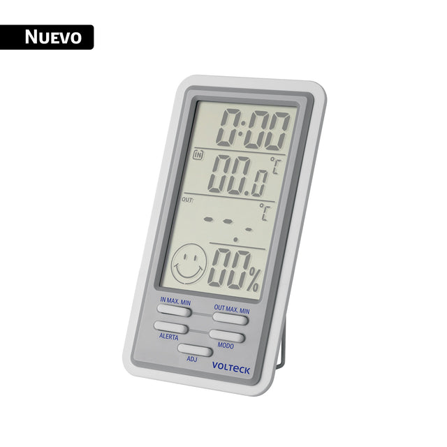 Termómetro digital con sensor de humedad, higrómetro, Volteck