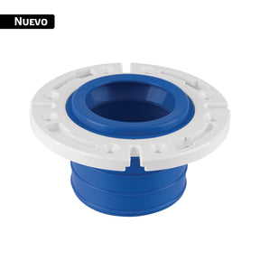 Brida con cuello flexible para WC, tubería de 4', Foset