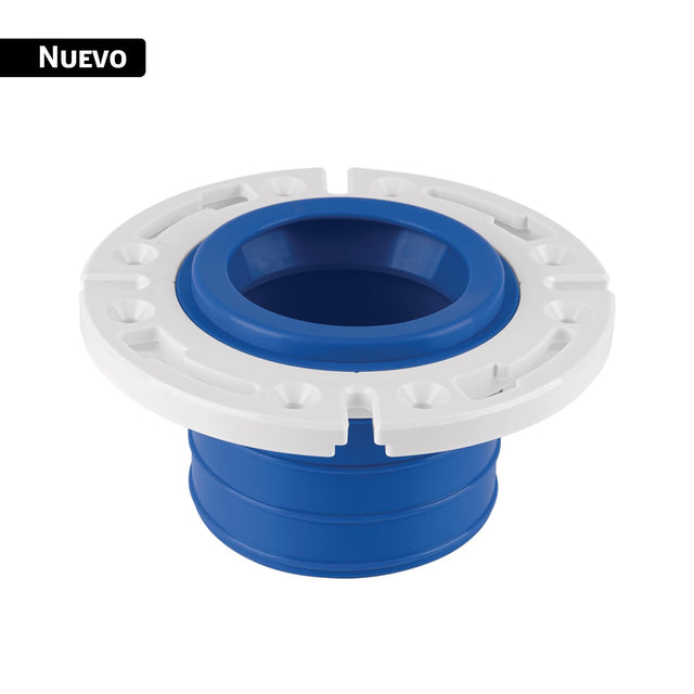 Brida con cuello flexible para WC, tubería de 4', Foset