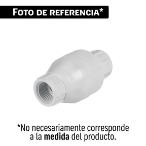Válvula check de PVC 3/4' roscable, Foset