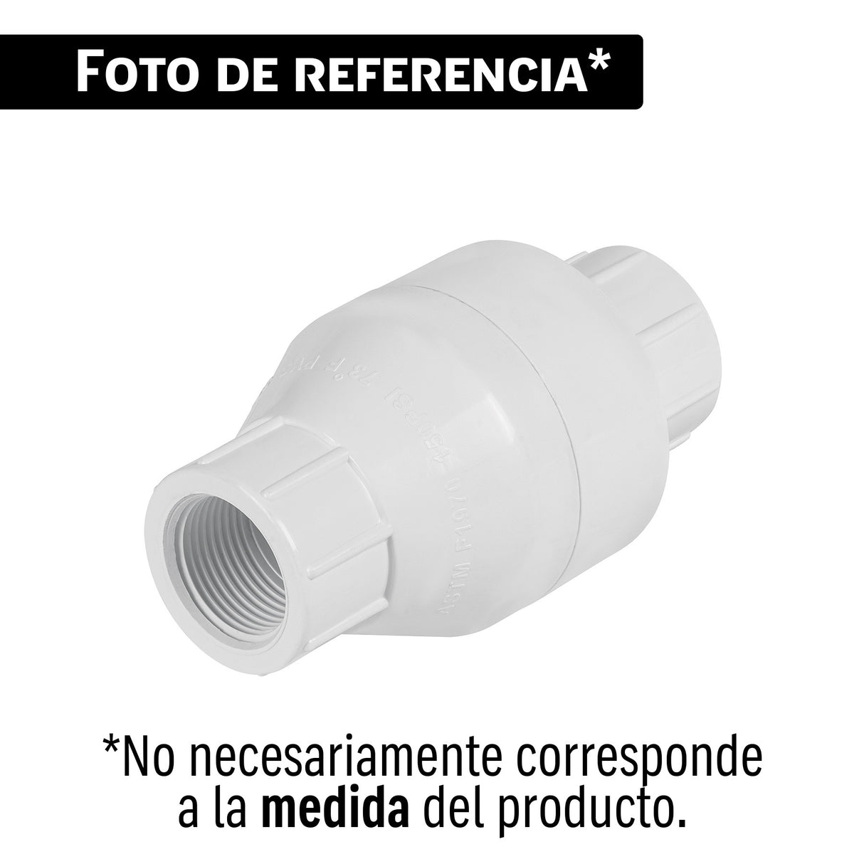 Válvula check de PVC 1' roscable, Foset