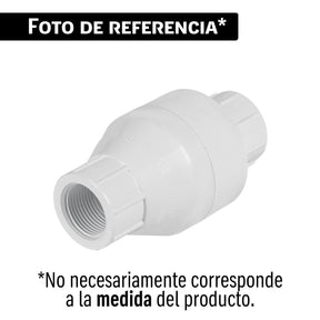 Válvula check de PVC 1' roscable, Foset