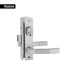 Cerradura para perfil de aluminio, llave-llave, natural