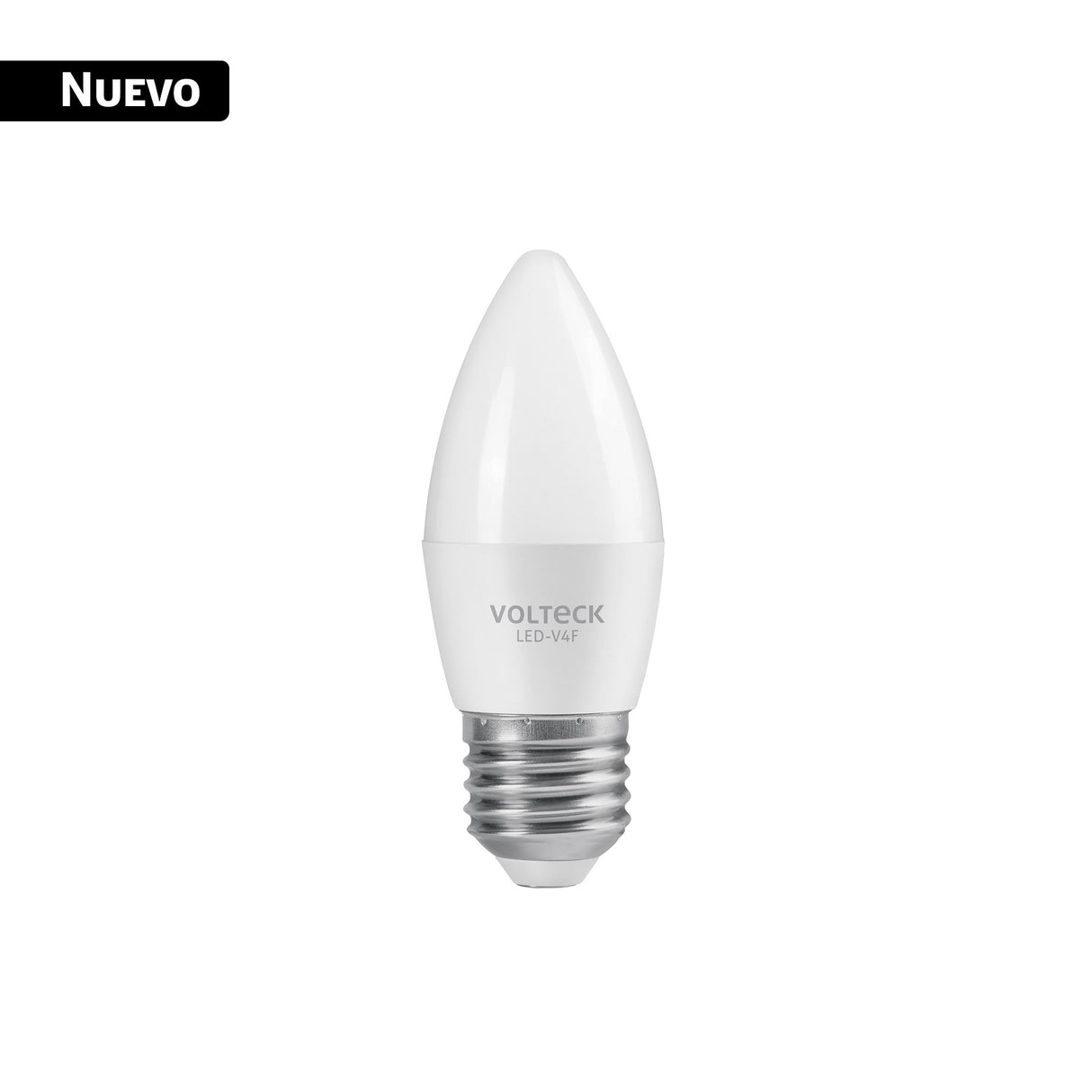 Foco LED Tipo Vela 4 W (25 W), Luz Blanca Brillante 6500K, E27