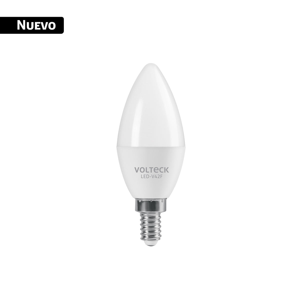 Foco LED Tipo Vela 4 W (25 W), Luz Blanca Brillante 6500K, E12