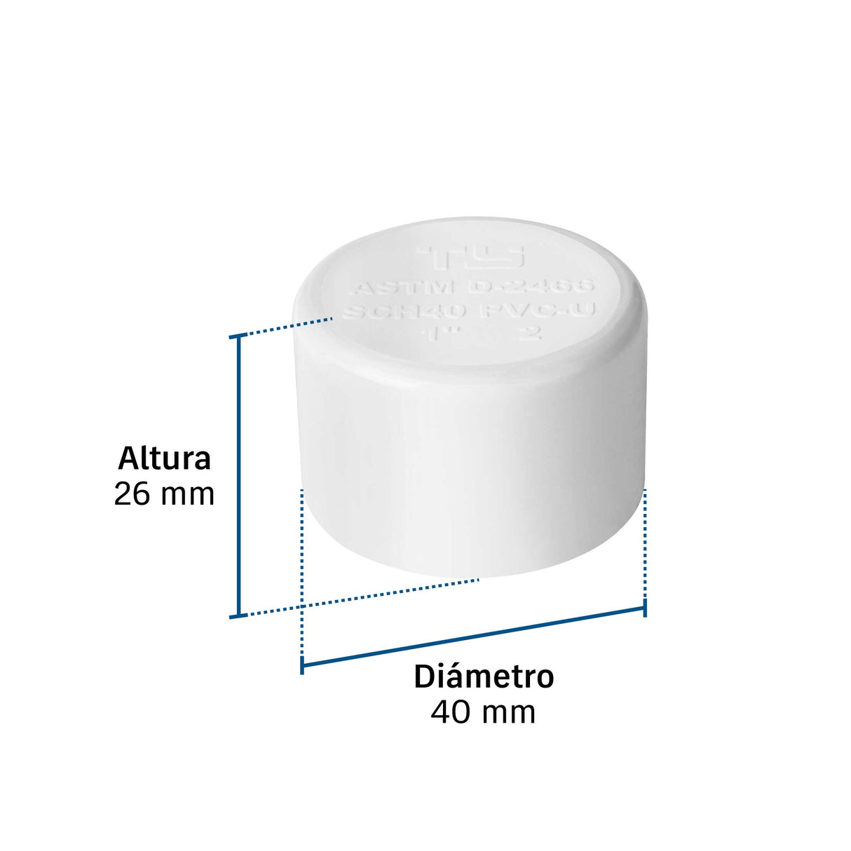 Tapón hembra de PVC 1', Foset