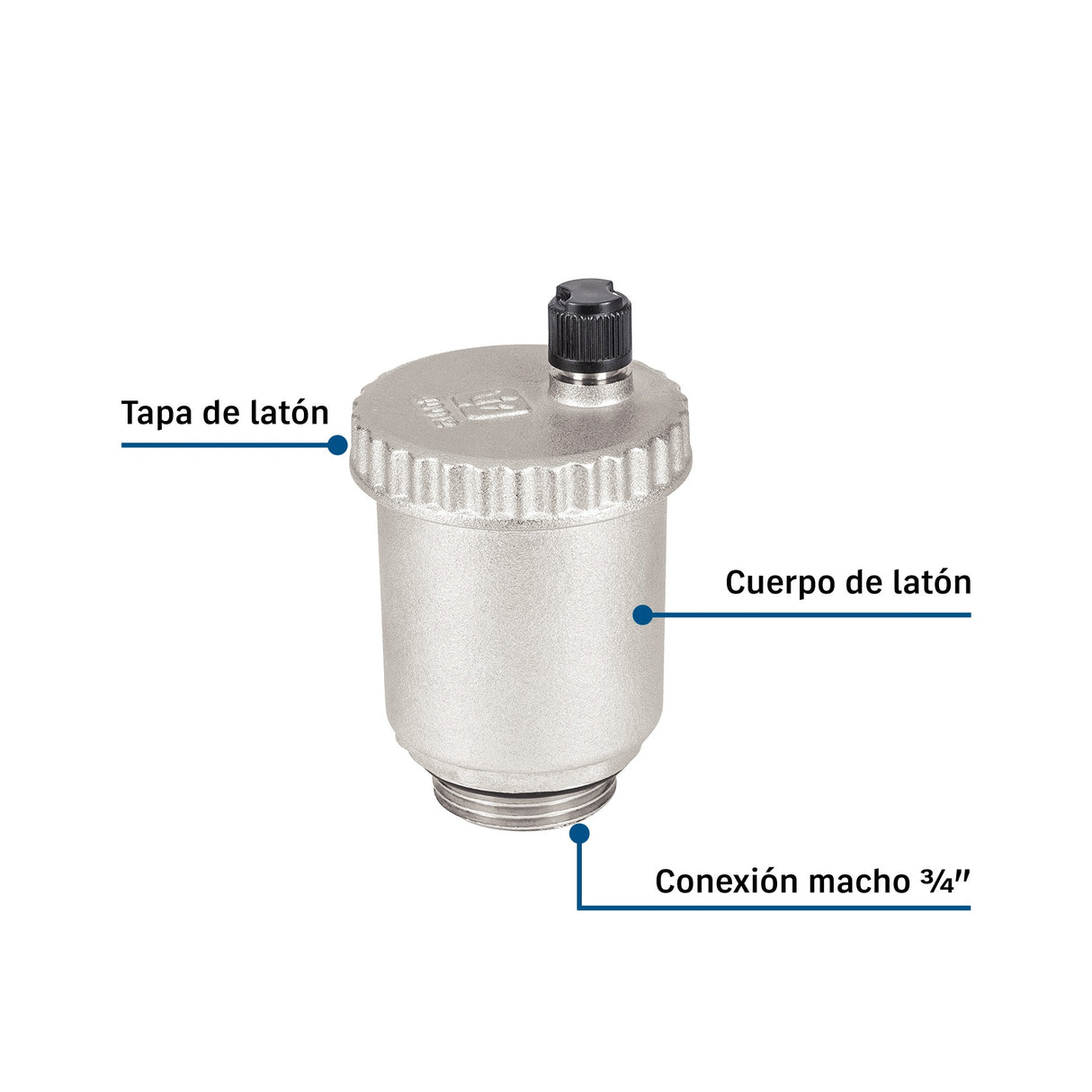 Válvula de purga de aire 3/4', Foset