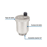 Válvula de purga de aire 3/4', Foset