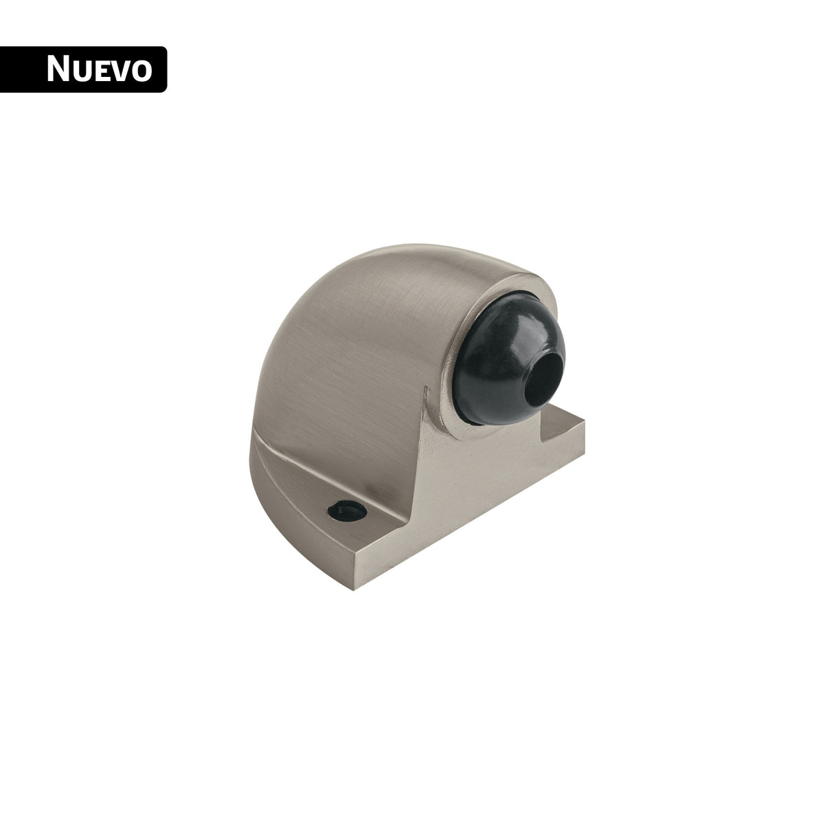 Tope tipo codo para puerta, níquel satín, Hermex