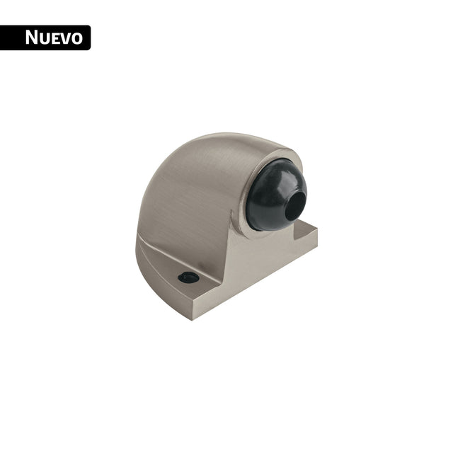 Tope tipo codo para puerta, níquel satín, Hermex