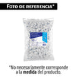 Bolsa con 100 grapas blancas de 6 mm para cable redondo