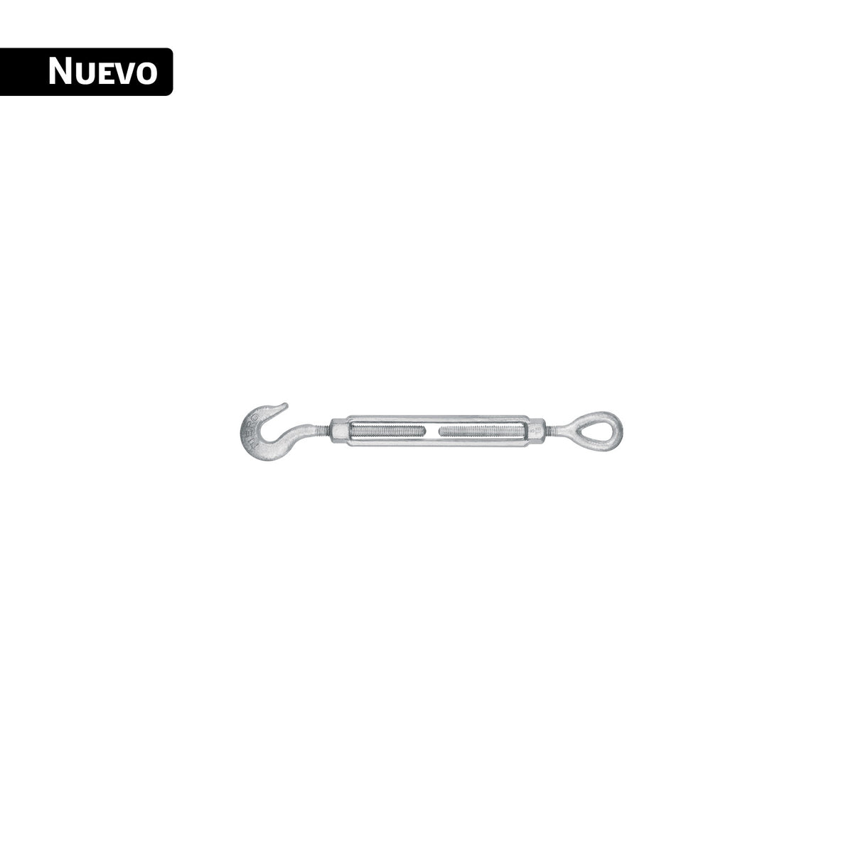 Tensor forjado 5/16 x 4-1/2' ojo-gancho, galvanizado, Fiero