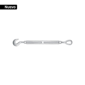 Tensor forjado 5/8 x 12' ojo - gancho, galvanizado, Fiero