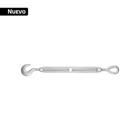 Tensor forjado 5/8 x 12' ojo - gancho, galvanizado, Fiero