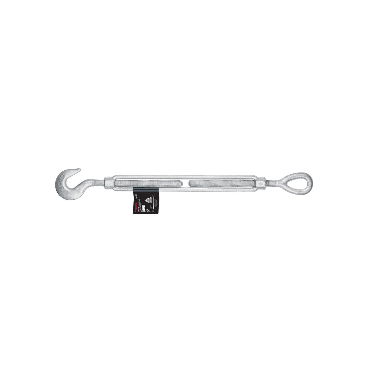 Tensor forjado 5/8 x 12' ojo - gancho, galvanizado, Fiero