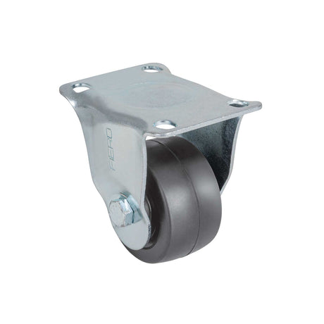 Rodaja hule 2-1/2' placa fija con buje, carga 50 kg, Fiero