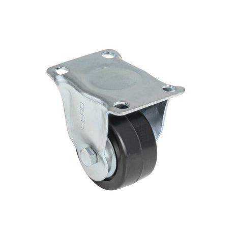 Rodaja hule 2-1/2', placa fija con balero, carga 60 kg, Fiero