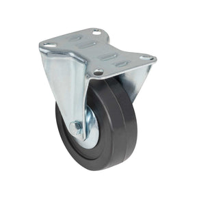 Rodaja hule 4', placa fija con balero, carga 60 kg, Fiero