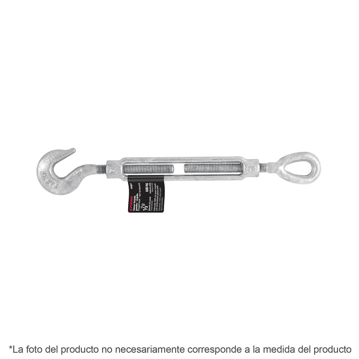 Tensor Forjado 3/4' Quijada - Quijada, Galvanizado, Fiero