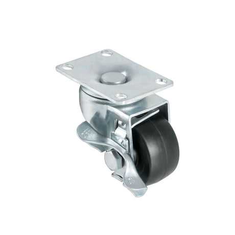 Rodaja hule 2-1/2', placa giratoria con freno, buje, 50 kg