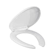 Asiento alargado para WC, cierre lento, abierto, blanco, Element