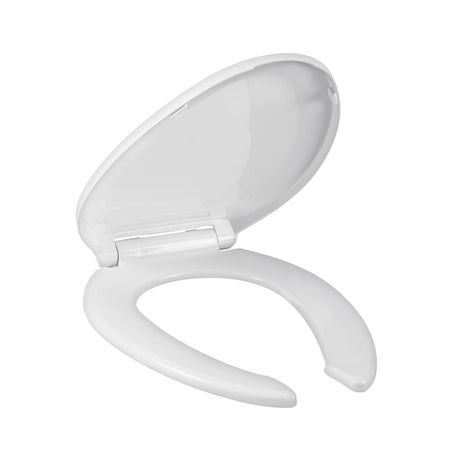 Asiento alargado para WC, cierre lento, abierto, blanco, Element