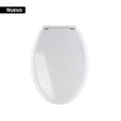Asiento alargado para WC, cierre lento, abierto, hueso, Element