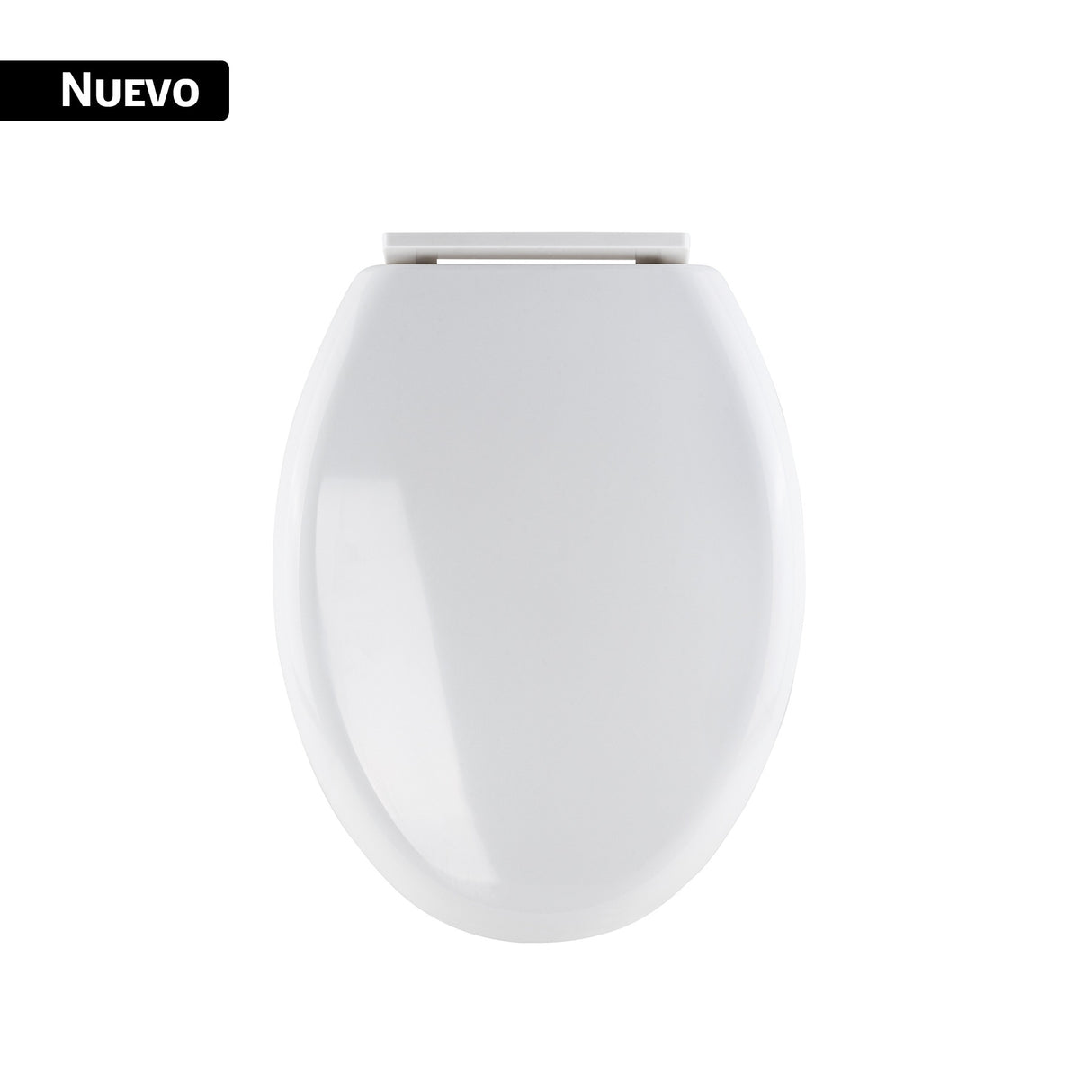 Asiento alargado para WC, cierre lento, abierto, hueso, Element