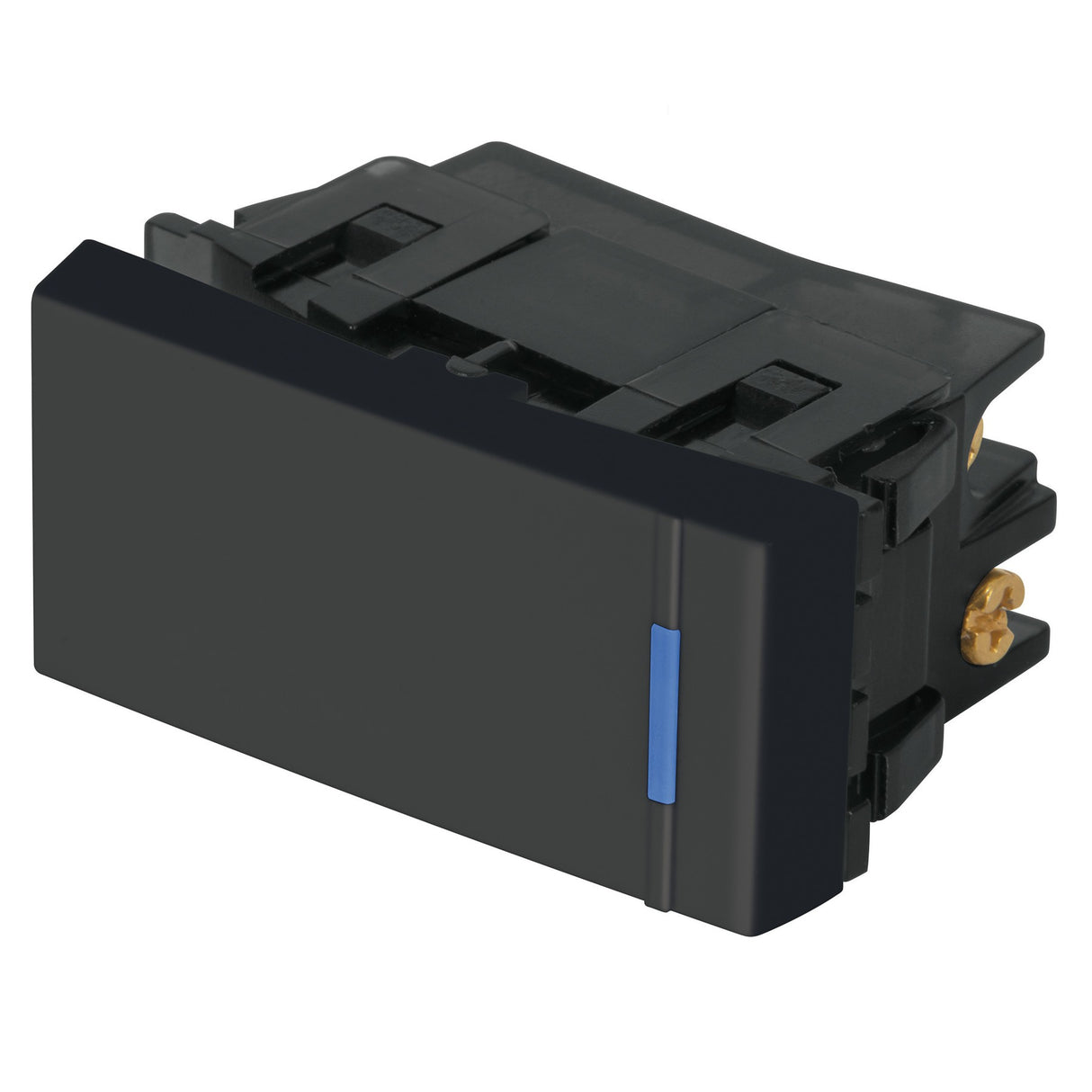 Interruptor de 3 Vias, 1 Modulo, Linea Espanola, Color Negro