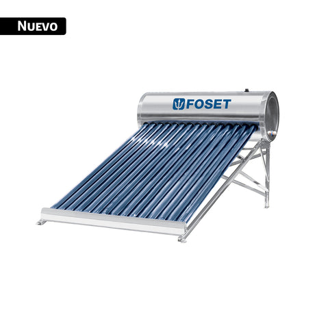 Calentador solar, 15 tubos, 175 L, 5 personas, Foset Basic