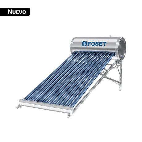 Calentador solar, 12 tubos, 150 L, 4 personas, Foset Basic