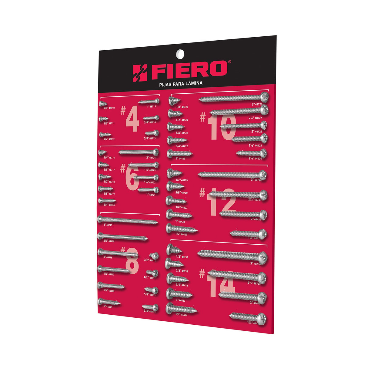 Exhibidor de Pijas Cabeza Plana, Fiero