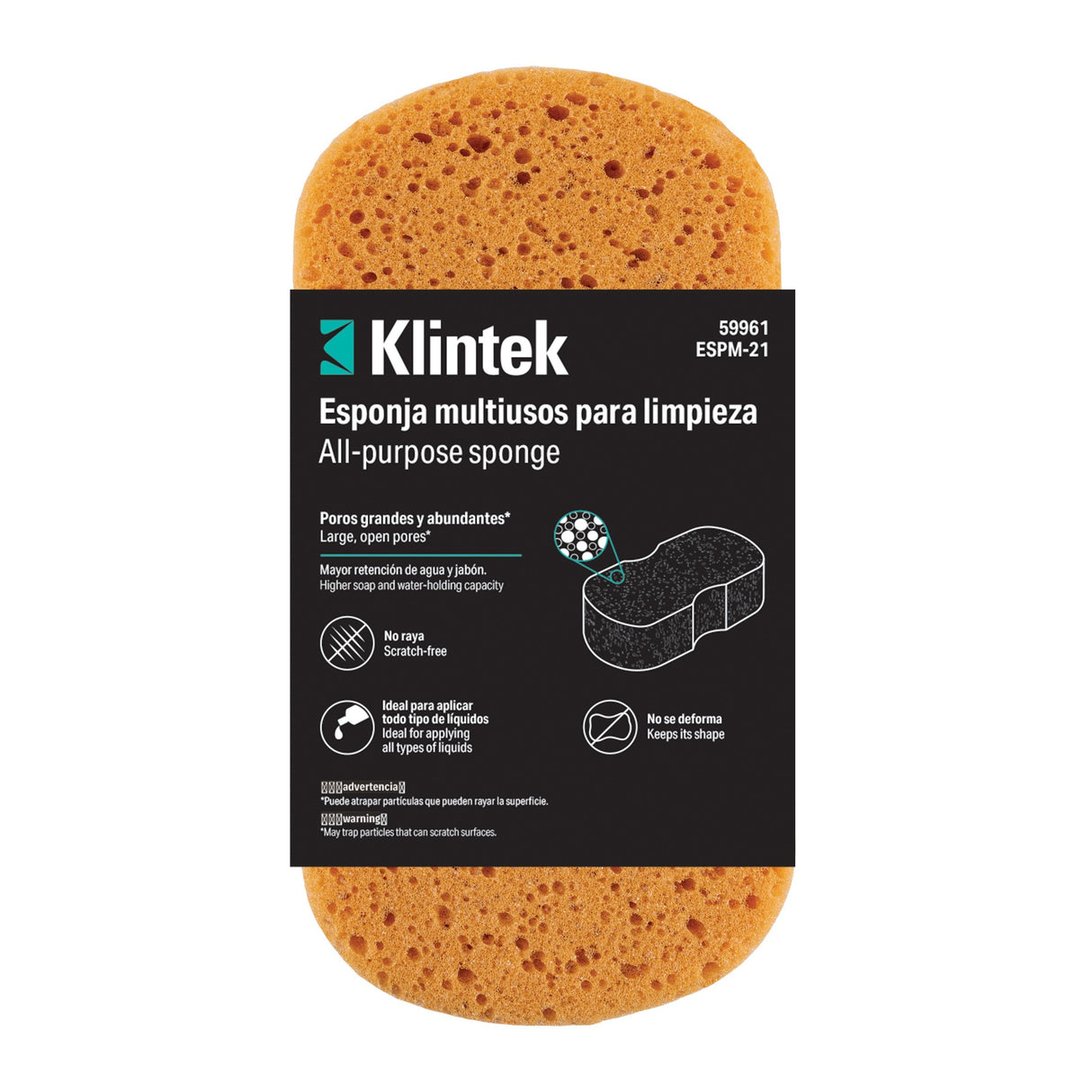 Esponja multiusos para limpieza, Klintek