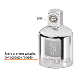 Adaptador para Matraca de Cuadro 3/8' a Cuadro 1/4', Truper