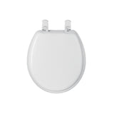 Asiento Redondo Acojinado para Wc, Cerrado, Blanco, Foset