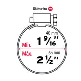 Bolsa con 5 Abrazaderas sin Fin #32, 1-9/16 - 2-1/2', Fiero