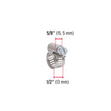 Bolsa con 10 Abrazaderas sin Fin # 4, 3/8 - 5/8', Fiero