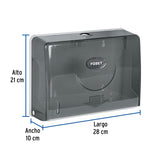 Dispensador Chico para Toallas de Papel, Humo, Foset Basic