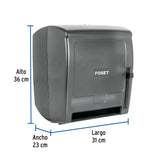 Dispensador de ABS para Toalla de Papel en Rollo, Humo, Foset