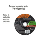Disco Tipo 27 de 7' X 6.4 mm Desbaste de Metal, Expert