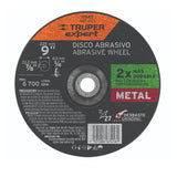 Disco Tipo 27 de 9' X 6.4 mm Desbaste de Metal, Expert