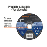 Disco Tipo 27 de 7' X 7.2 mm Desbaste de Acero Inoxidable