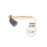 Azadón Córdoba No. 2 de 2.2 lb, Mango de Madera 54', Truper