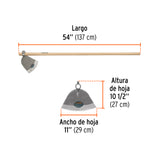 Azadón Córdoba No. 3 de 2.8 lb, Mango de Madera 54', Truper