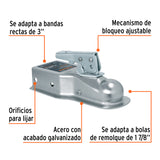 Acoplador para Remolque, para Bola de 1-7/8', Truper