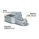 Acoplador para Remolque, para Bola de 1-7/8', Truper