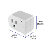 Adaptador con Supresor de Picos 270 Joules, Volteck