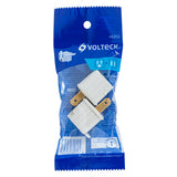 Bolsa con 2 Adaptadores 3 a 2 Blancos, Volteck