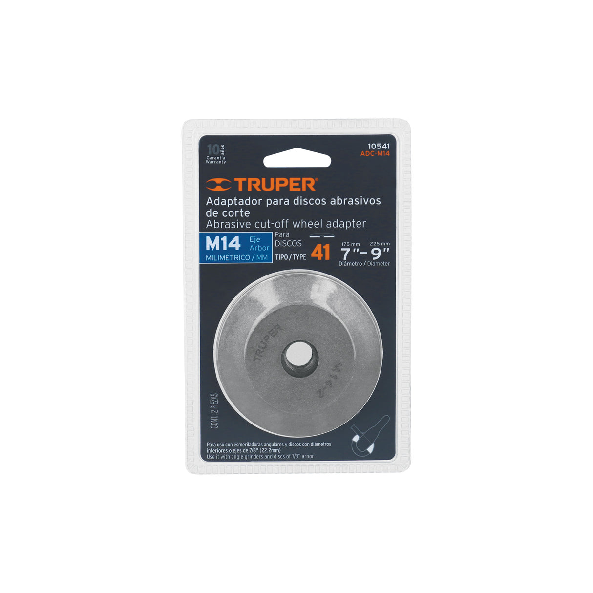 Adaptador para Discos Abrasivos 7' a 9', Tipo 41, M14-2.0 mm